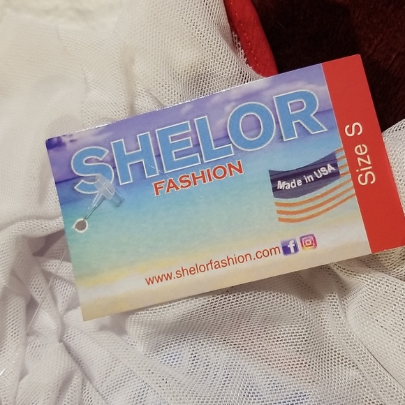 NWT SHEER MESH RUFFLE SWIMSUIT BIKINI BOTTOM COVER UP - Picture 12 of 14